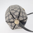 GUCCI GG Supreme Shoulder Bag PVC Navy Gold 001 261 0981 Auth 180048-4
