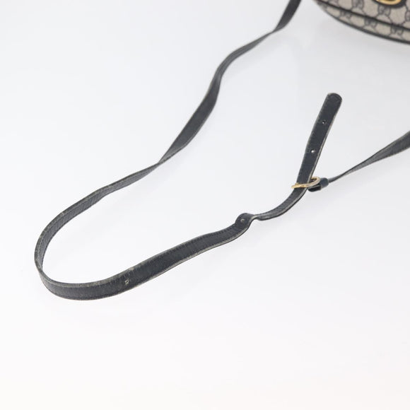 GUCCI GG Supreme Shoulder Bag PVC Navy Gold 001 261 0981 Auth 180048