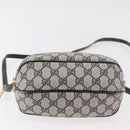 GUCCI GG Supreme Shoulder Bag PVC Navy Gold 001 261 0981 Auth 180048-9