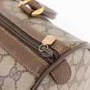 GUCCI GG Supreme Web Sherry Line Hand Bag PVC Beige Red 39 02 007 Auth 180049-10