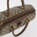 GUCCI GG Supreme Web Sherry Line Hand Bag PVC Beige Red 39 02 007 Auth 180049-7