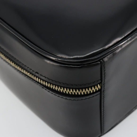 GUCCI Bamboo Vanity Hand Bag Patent 2way Black Gold 000 270 0323 Auth 180050