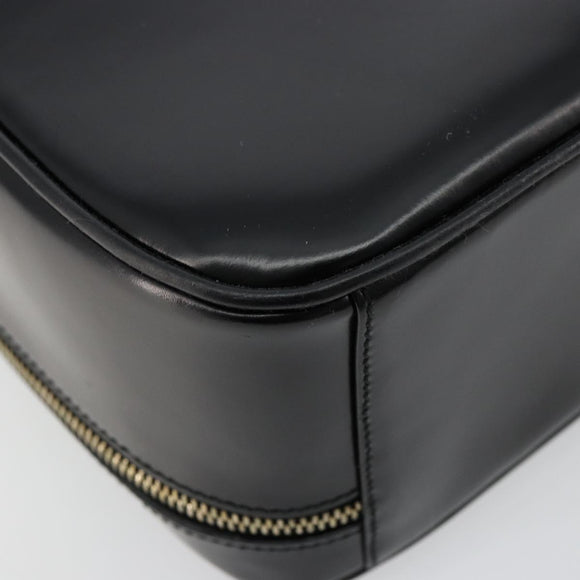 GUCCI Bamboo Vanity Hand Bag Patent 2way Black Gold 000 270 0323 Auth 180050