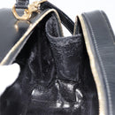 GUCCI Bamboo Vanity Hand Bag Patent 2way Black Gold 000 270 0323 Auth 180050-19