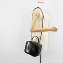GUCCI Bamboo Vanity Hand Bag Patent 2way Black Gold 000 270 0323 Auth 180050-24