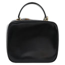 GUCCI Bamboo Vanity Hand Bag Patent 2way Black Gold 000 270 0323 Auth 180050-3