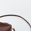 GUCCI Bamboo Vanity Hand Bag Patent leather 2way Brown Gold Auth 180051-15