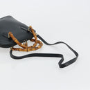 GUCCI Bamboe Handtas Leer 2way Groen Goud 000 1274 0290 Auth 180052-8