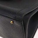 GUCCI Bamboo Tote Bag Leather Black Gold Auth 180054-13