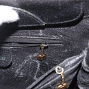 GUCCI Bamboo Tote Bag Leather Black Gold Auth 180054-21