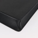 GUCCI Business Bag Leather Black Silver 015 0235 Auth 180056-9