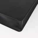 GUCCI Business Bag Leather Black Silver 015 0235 Auth 180056-15