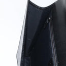 GUCCI Business Bag Leather Black Silver 015 0235 Auth 180056-21