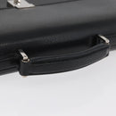 GUCCI Business Bag Leather Black Silver 015 0235 Auth 180056-7