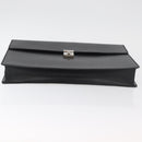 GUCCI Business Bag Leather Black Silver 015 0235 Auth 180056-5