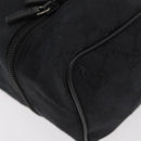 GUCCI GG Canvas Purse Pouch Black Silver 039 1054 Auth 180058-15