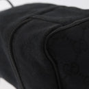 GUCCI GG Canvas Purse Pouch Black Silver 039 1054 Auth 180058-17