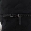GUCCI GG Canvas Purse Pouch Black Silver 039 1054 Auth 180058-9
