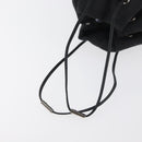 GUCCI GG Canvas Purse Pouch Black Silver 039 1054 Auth 180058-7