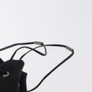 GUCCI GG Canvas Purse Pouch Black Silver 039 1054 Auth 180058-14
