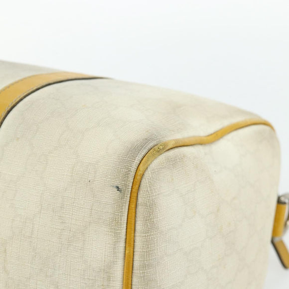 GUCCI GG Supreme Hand Bag PVC Ivory Silver 193603 Auth 180059
