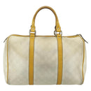 GUCCI GG Supreme Hand Bag PVC Ivory Silver 193603 Auth 180059-2