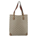 GUCCI GG Supreme Web Sherry Line Tote Bag PVC Beige Red 002 904 0223 Auth 180060-3