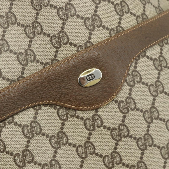 GUCCI GG Supreme Web Sherry Line Tote Bag PVC Beige Red 40 02 003 Auth 180061