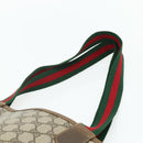GUCCI GG Supreme Web Sherry Line Tote Bag PVC Beige Red 40 02 003 Auth 180061-8