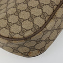 GUCCI GG Supreme Web Sherry Line Clutch Bag PVC Beige Gold 89 01 034 Auth 180063-16