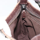 GUCCI GG Canvas Shoulder Bag Beige Silver 122793 Auth 180064-19