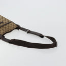 GUCCI GG Canvas Shoulder Bag Beige Silver 122793 Auth 180064-7