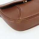Burberrys Shoulder Bag Leather Brown Gold Auth 180067-14