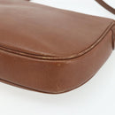 Burberrys Shoulder Bag Leather Brown Gold Auth 180067-15