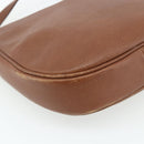 Burberrys Shoulder Bag Leather Brown Gold Auth 180067-16