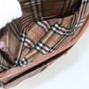 Burberrys Shoulder Bag Leather Brown Gold Auth 180067-11