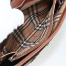 Burberrys Shoulder Bag Leather Brown Gold Auth 180067-20