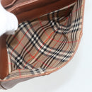 Burberrys Shoulder Bag Leather Brown Gold Auth 180067-21