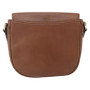 Burberrys Shoulder Bag Leather Brown Gold Auth 180067-2