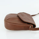 Burberrys Shoulder Bag Leather Brown Gold Auth 180067-4