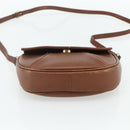 Burberrys Shoulder Bag Leather Brown Gold Auth 180067-5
