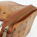 MCM Vicetos Logogram Umhängetasche PVC Braun Gold Original 180068-10