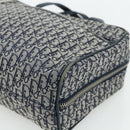 Christian Dior Trotter Canvas Hand Bag Navy Silver Auth 180069A-9