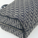 Christian Dior Trotter Canvas Hand Bag Navy Silver Auth 180069A-16