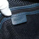 Christian Dior Trotter Canvas Hand Bag Navy Silver Auth 180069A-17