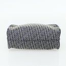 Christian Dior Trotter Canvas Hand Bag Navy Silver Auth 180069A-5