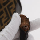 FENDI Zucca Canvas Hand Bag Black Brown Auth 180075-10