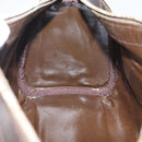 FENDI Zucca Canvas Hand Bag Black Brown Auth 180075-20