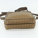 FENDI Zucchino Canvas Shoulder Bag Beige Auth 180076-5