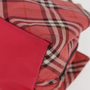 BURBERRY Nova Check Blue Label Hand Bag Nylon Pink Silver Auth 180079-14